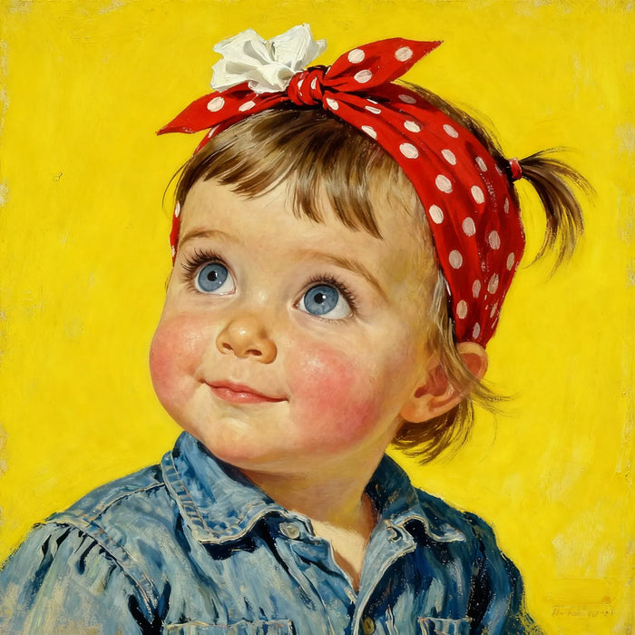 A portrait, framed for the wall